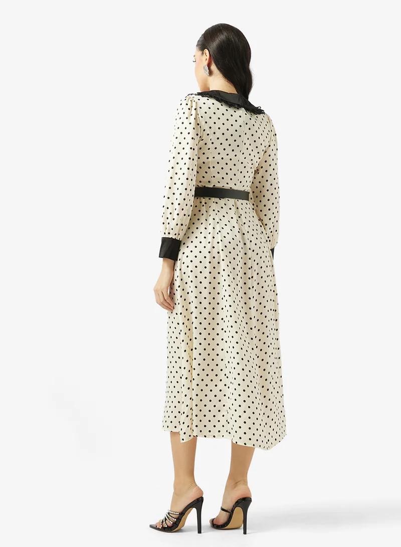 Khizana Polka Print Dress